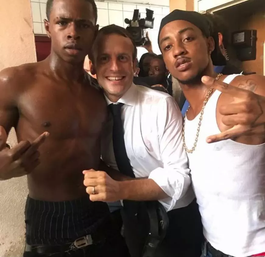 FOTO| Macron a certat un tâlhar ieșit din închisoare, chiar de față cu mama lui. Un gest al președintelui a stârnit, însă, controverse