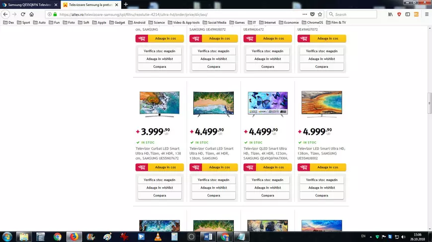 Samsung Q6FN la Altex