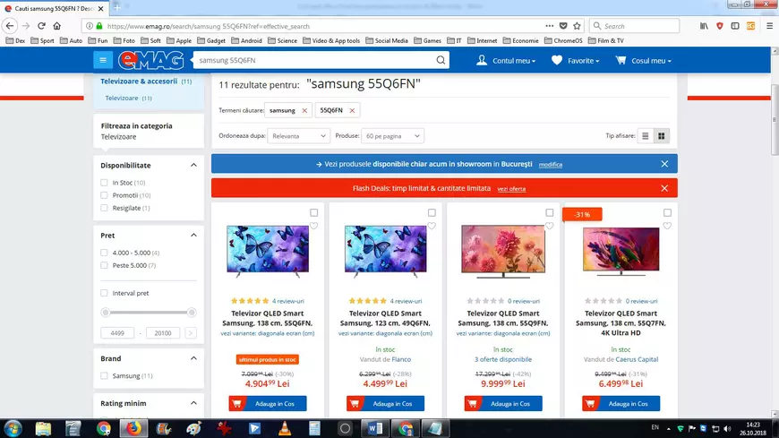 Samsung Q6FN la Emag.ro de Halloween