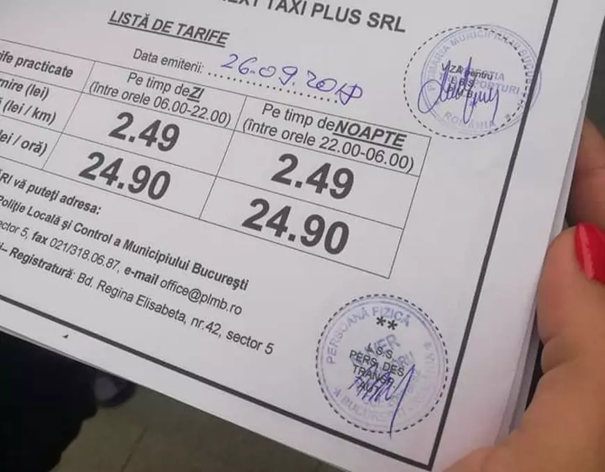 Plătești mai mult dacă vrei să mergi cu taxiul în București! Tarifele au crescut la mai multe companii, de azi