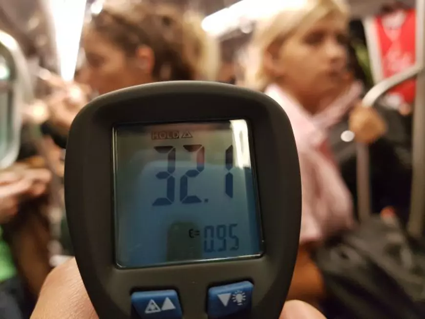 VIDEO | De la 7 grade afară la 32 de grade în metrou! Metrorex ține peste o jumătate de milion de oameni în condiții de Sahara!