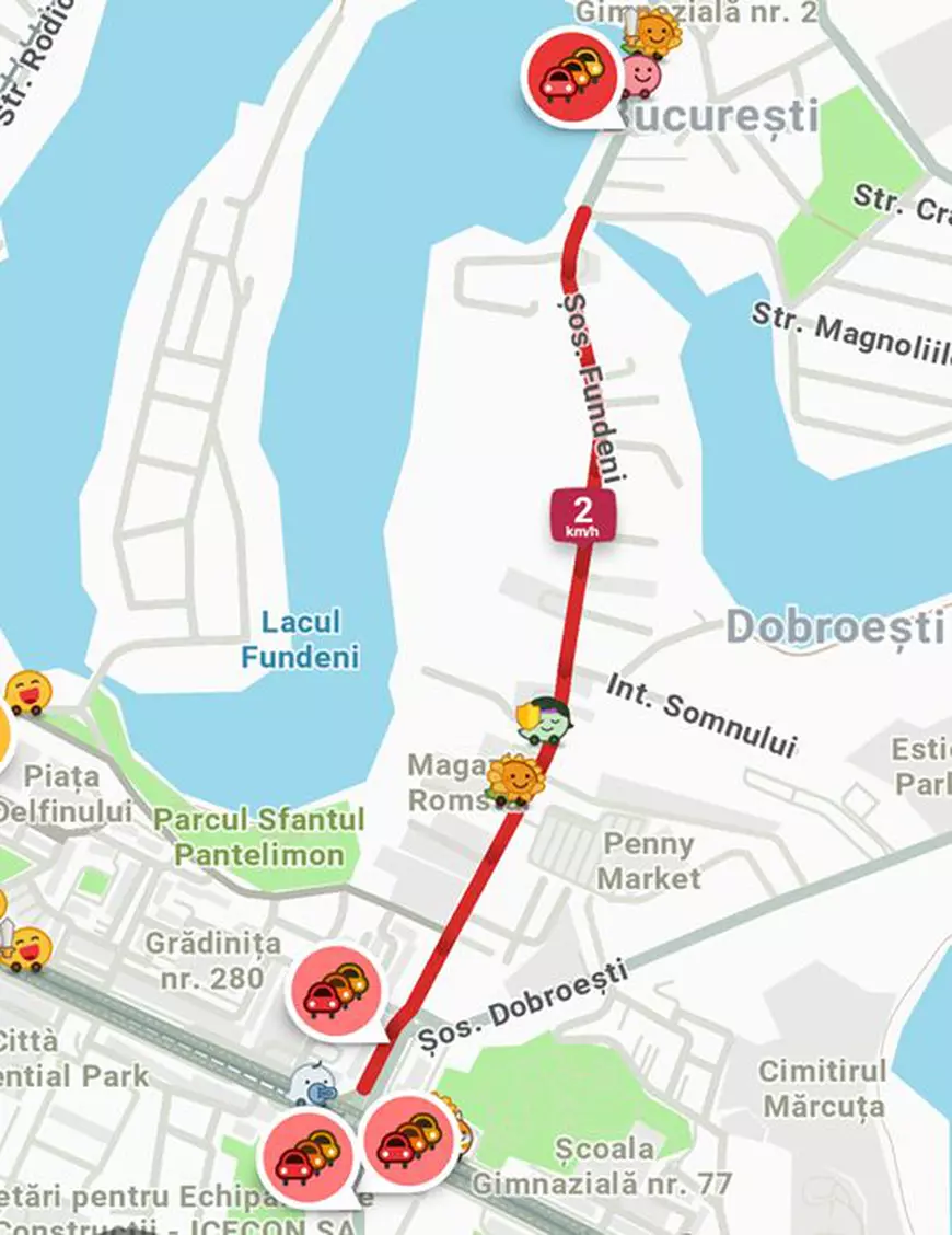 VIDEO/ Trafic dat peste cap în București, din cauza meciului României cu Serbia. Vezi care sunt zonele unde se circulă greu și ce restricții sunt