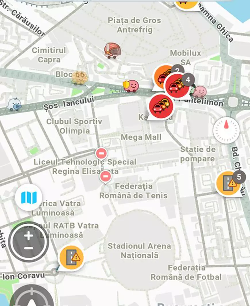 VIDEO/ Trafic dat peste cap în București, din cauza meciului României cu Serbia. Vezi care sunt zonele unde se circulă greu și ce restricții sunt