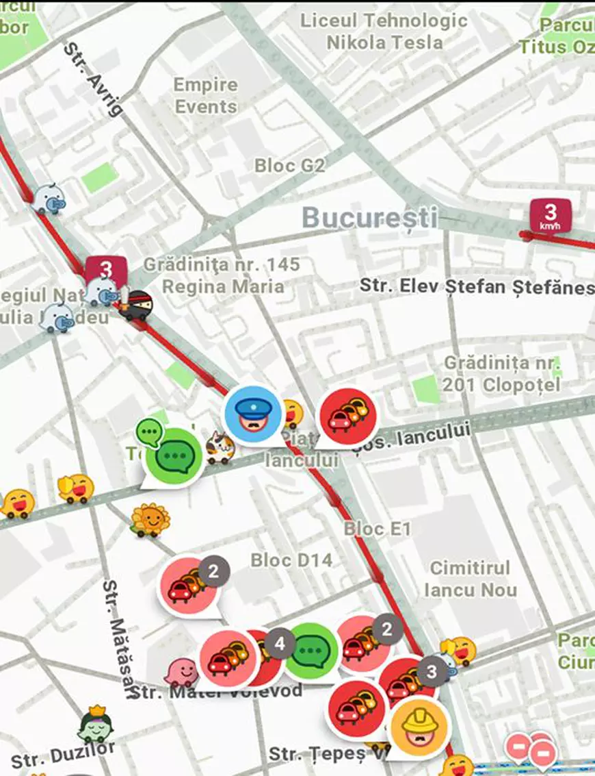 VIDEO/ Trafic dat peste cap în București, din cauza meciului României cu Serbia. Vezi care sunt zonele unde se circulă greu și ce restricții sunt