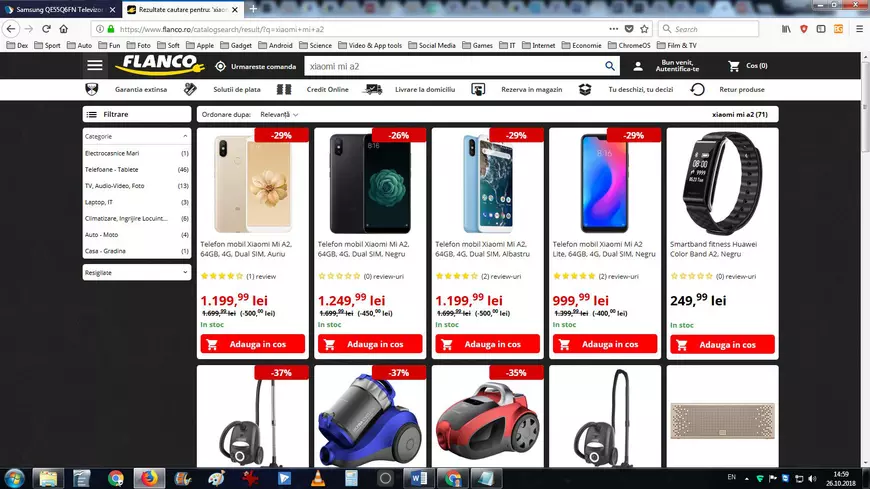 Xiaomi Mi A2 la Flanco