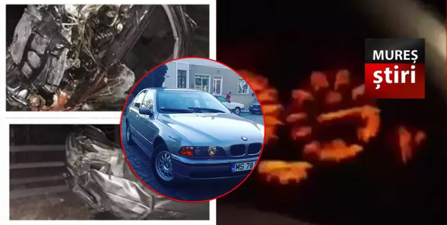 Doi tineri au condus un BMW cu 220 de kilometri la oră , cu live pe facebook și manele. Au scăpat cu viață ca prin minune