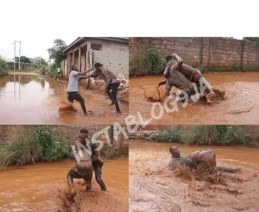 Un bărbat și-a prins logodnica în pat cu cel mai bun prieten al lui. Cei doi bărbați s-au răfuit în plină stradă și au fost fotografiați de trecători