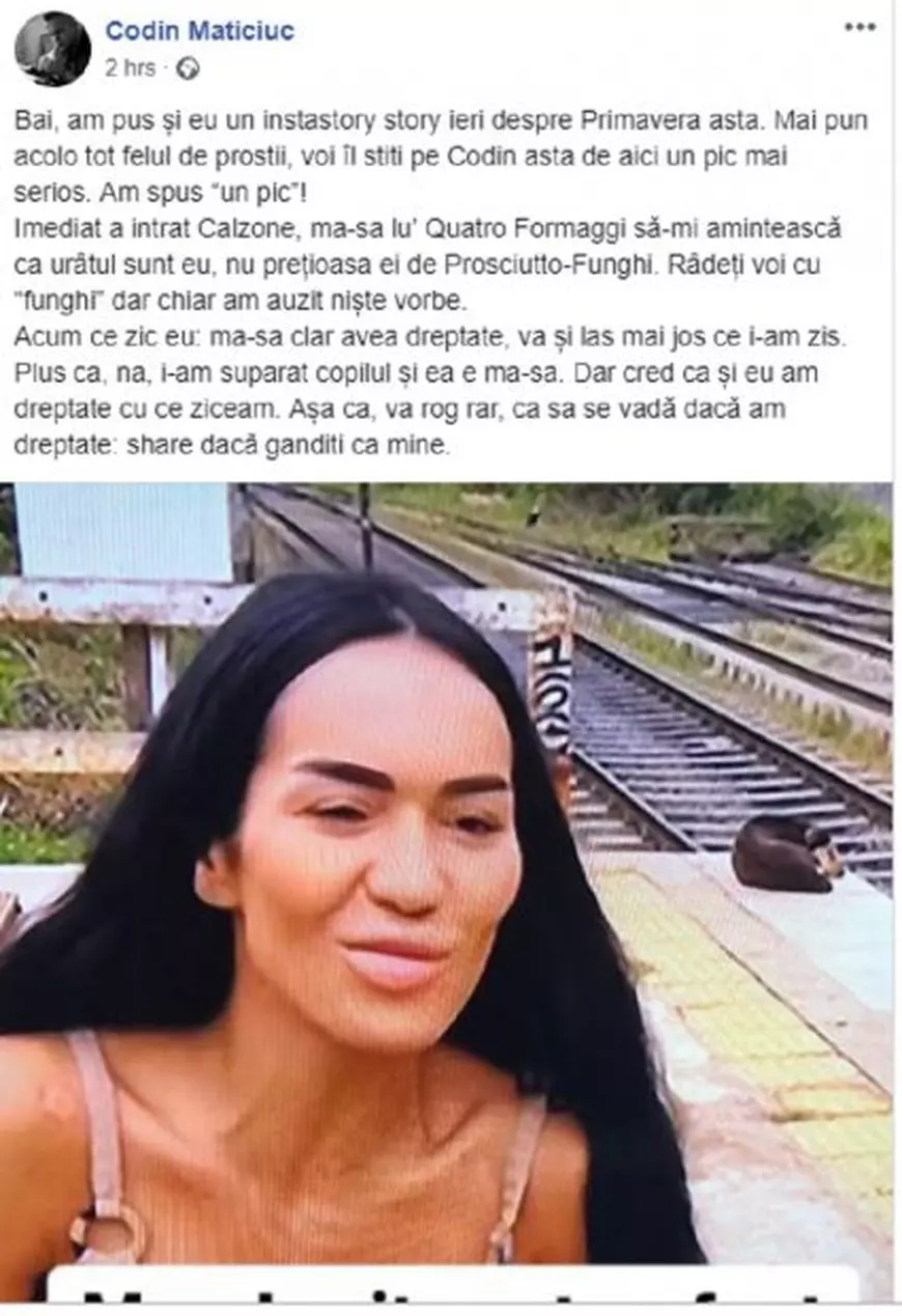Scandal între Codin Maticiuc și Viorica de la Clejani, după ce acesta s-a luat de operațiile Margheritei. “E mai urâtă decât la început “