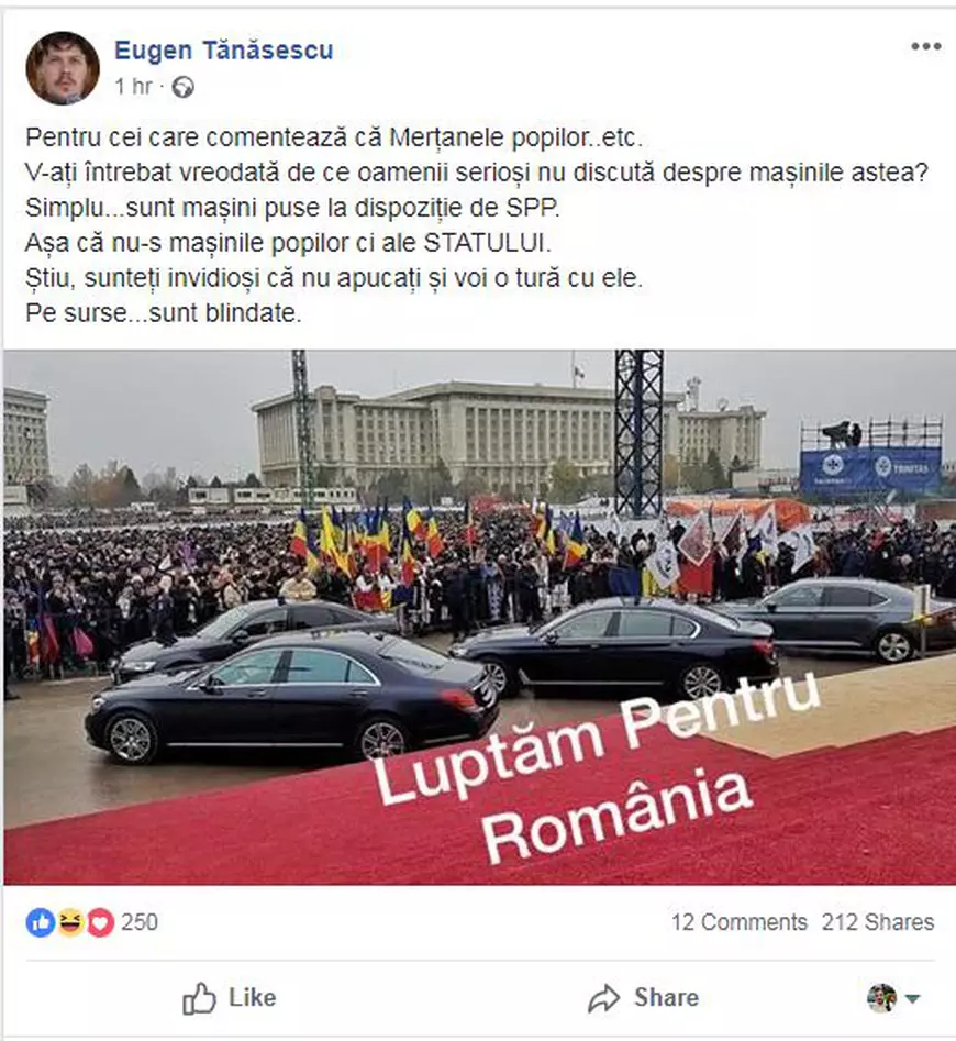 Preotul Eugen Tănăsescu despre limuzina Patriarhului