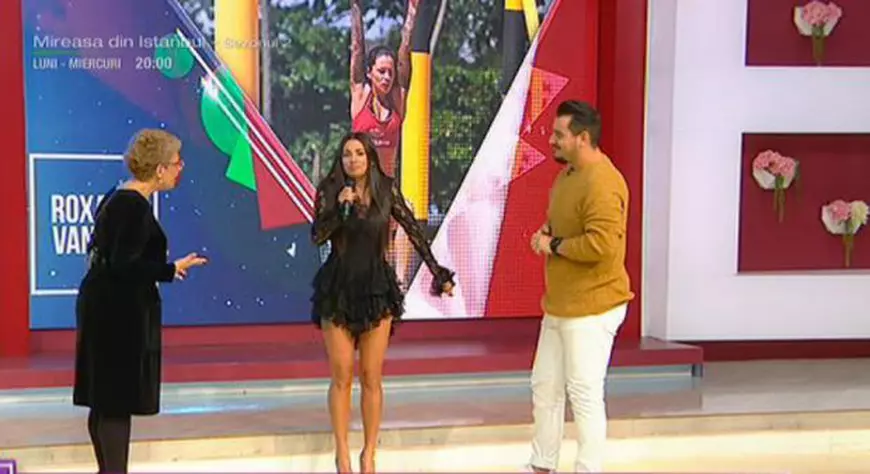 FOTO | Roxana Vancea, apariție de infarct la emisiunea lui Teo! Vedeta a purtat o rochie mini