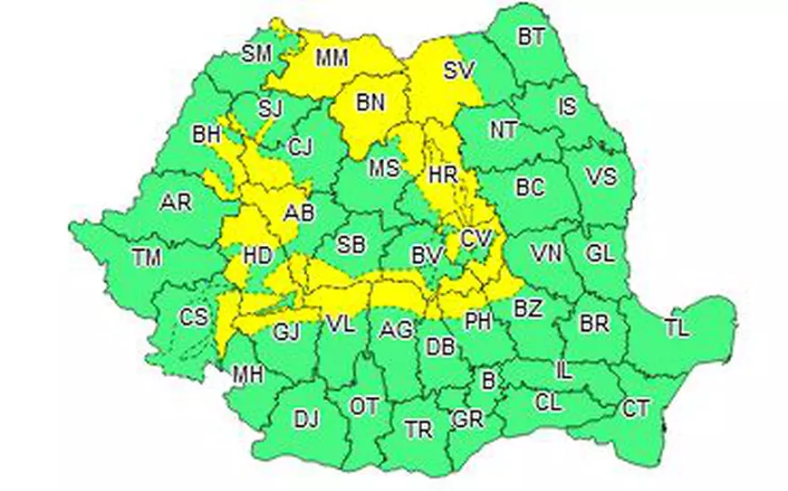 Atenționare meteo valabilă în ajunul Crăciunului! Ninsori abundente și un nou strat de zăpadă
