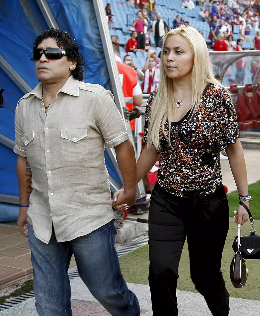 Maradona și fosta iubită, Veronica Ojeda, în 2008. (FOTO: EPA)