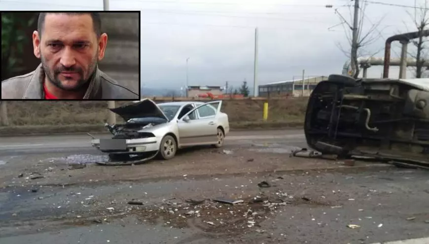 Traian Berbeceanu, fost șef BCCO Alba Iulia, a făcut accident. A intrat cu mașina într-o dubă