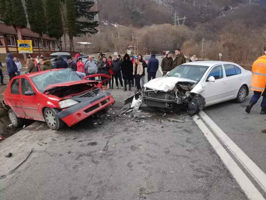 Accident pe Valea Oltului, la Câinenii Mari