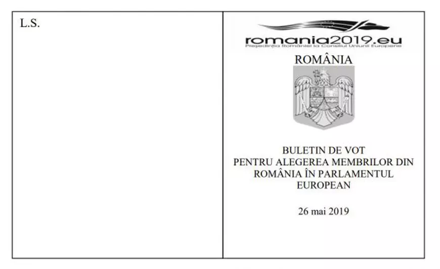 Cum vor arăta buletinele de vot pentru alegerile europarlamentare 2019