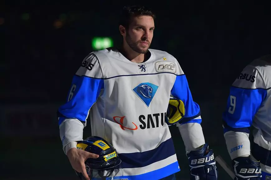 Brett Olson, autorul supergolului din meciul Wolfsburg - Ingolstadt.