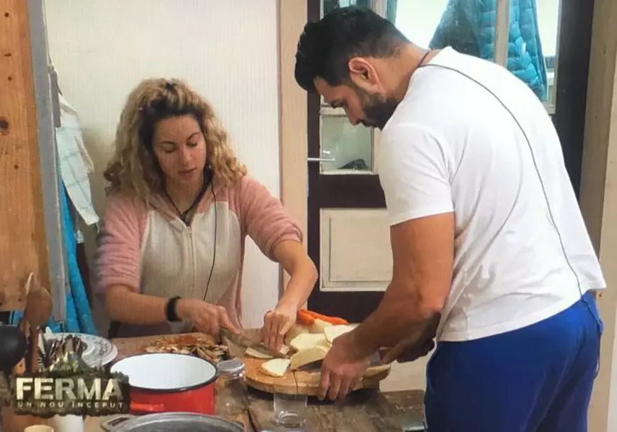 Florin Pastramă a gătit pentru prima oară în viața lui. Surpriza de care au avut parte fetele de la “Ferma”