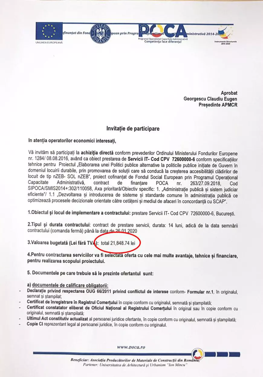 VIDEO | Claudiu Georgescu, președintele Asociației Producătorilor de Materiale de Construcții, înregistrat când cere șpagă din fonduri europene: „O parte este a ta și două sunt ale noastre! E împărțire la 3, ce Doamne, iartă-mă!”