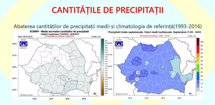 Prognoza meteo în intervalul 4 martie - 1 aprilie. Începe să se încălzească, dar nu scăpăm de ploi