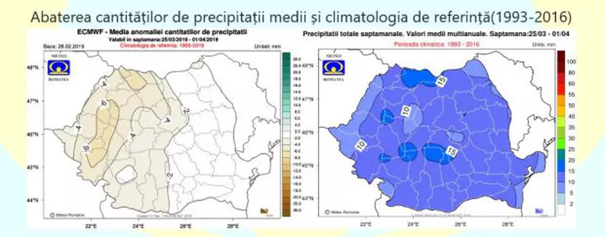Prognoza meteo în intervalul 4 martie - 1 aprilie. Începe să se încălzească, dar nu scăpăm de ploi
