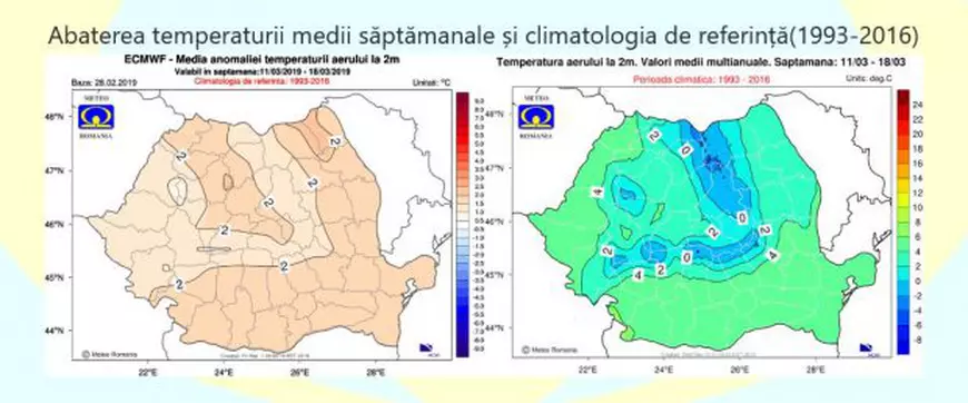 Prognoza meteo în intervalul 4 martie - 1 aprilie. Începe să se încălzească, dar nu scăpăm de ploi