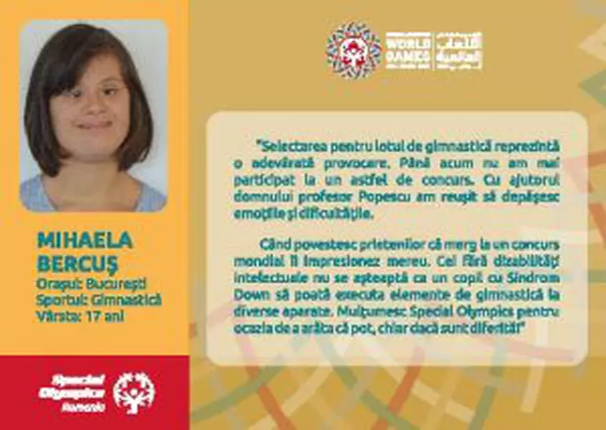 Olimpiada celor bravi! România are 35 de sportivi la Jocurile Mondiale de Vară Special Olympics