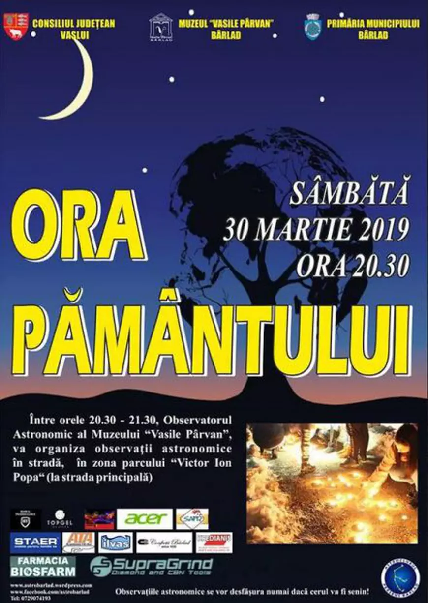 Ora Pământului 2019. Mai multe orașe și instituții din țară vor stinge lumina o oră, sâmbătă seara. Printre ele, Palatul Cotroceni, Parlamentul și Guvernul
