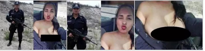 O polițistă și-a făcut fotografii în sânii goi în timp ce se afla în timpul serviciului