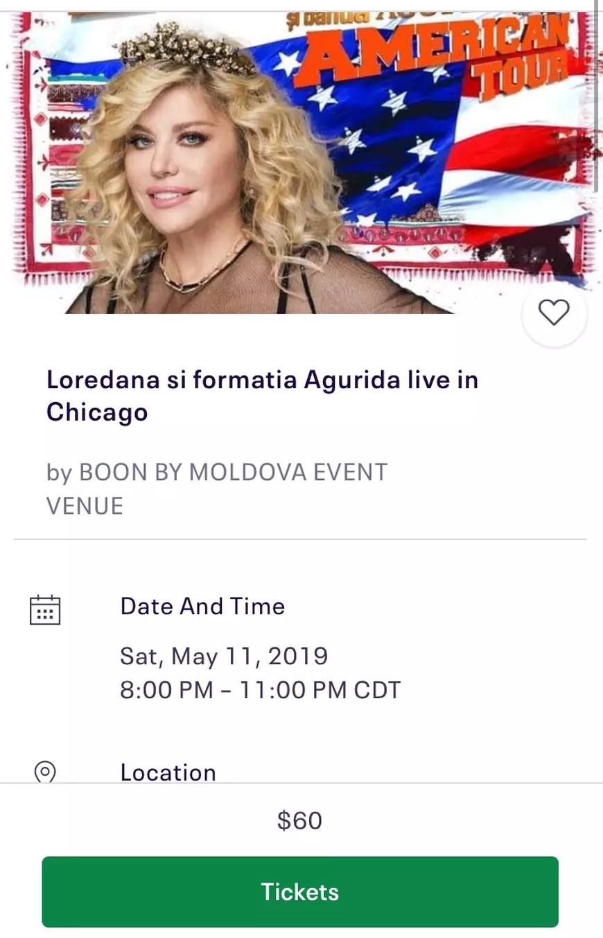 Turneul Loredanei în America, afacere pentru escroci. În mediul online s-au pus în vânzare bilete false!