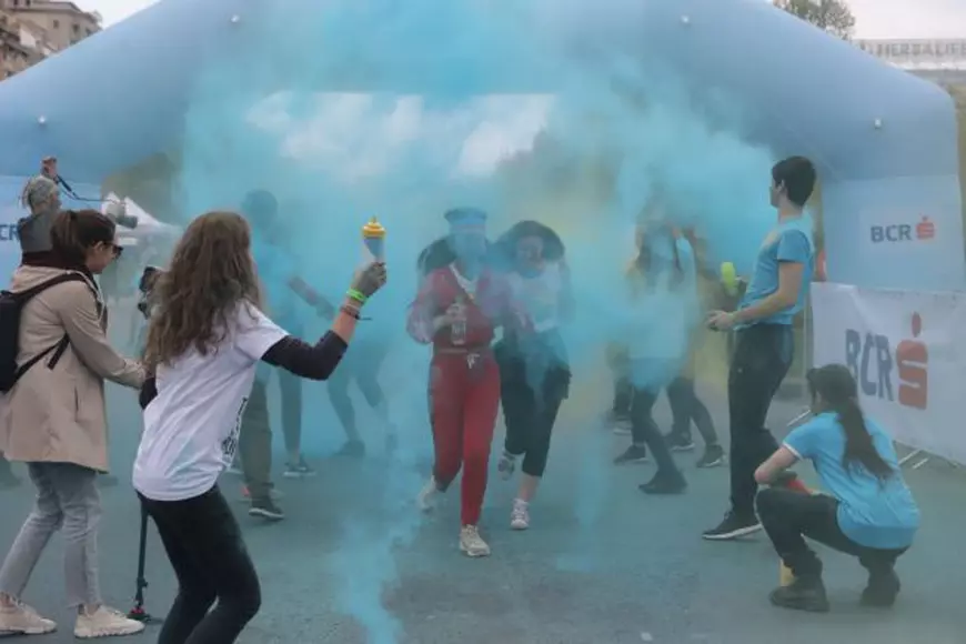 FOTO | The Color Run 2019. Peste 10.000 de bucureșteni s-au distrat și s-au lăsat colorați în centrul Capitalei