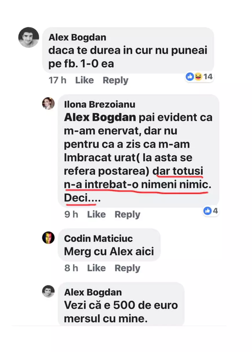 Continuă scandalul între Iulia Albu și actrița Ilona Brezoianu. "Pe mine nu mă doare în spațiul indicat de dumneavoastă"