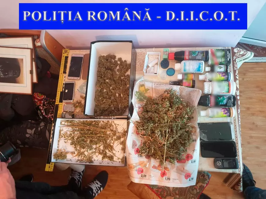 FOTO&VIDEO/ Imagini de la perchezițiile la rețeaua de traficanți de droguri în care e implicat și fiul cel mare al lui Andrei Pleșu