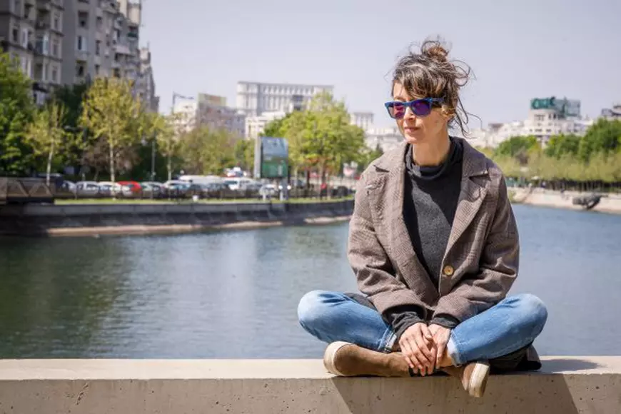 Mihaela Alexandra Dancs - inițiatoarea flashmobului de la Ministerul Culturii