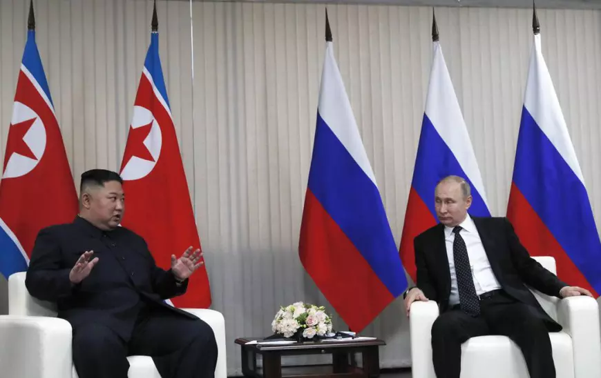 FOTO & VIDEO | Kim Jong-un și Vladimir Putin s-au întâlnit pentru prima dată. Subiectele discutate de cei doi lideri