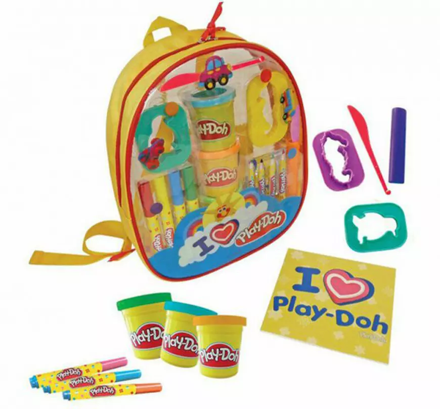 set plastilina ghiozdan cu activitati