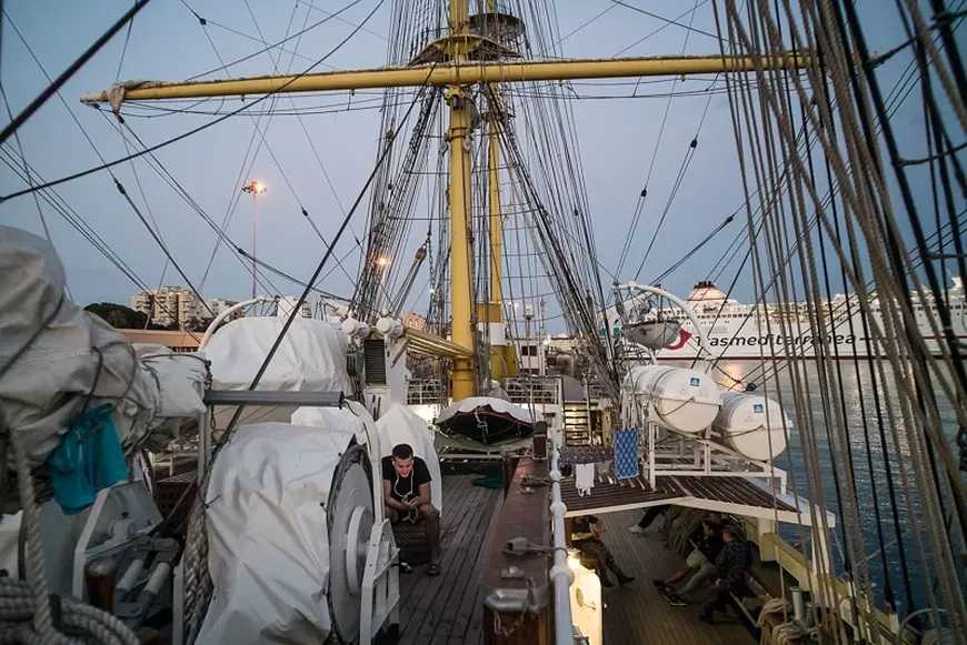 REPORTAJ INEDIT | Primele alegeri pe Bricul Mircea în cei 80 de ani de existență ai navei! Echipajul a votat în Spania - FOTO