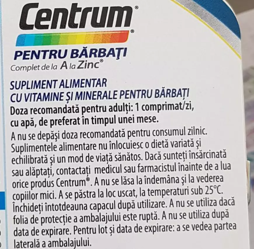 FOTO VIRAL | Recomandarea amuzantă de pe prospectul unui supliment alimentar pentru bărbați: „Dacă sunteți însărcinată sau alăptați, contactați medicul”