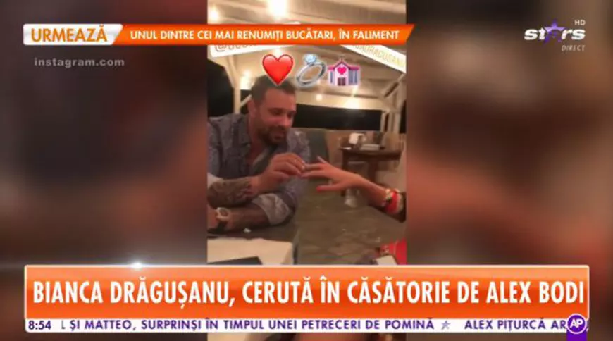 Bianca Drăgușanu a fost cerută în căsătorie de Alex Bodi. A făcut totul public pe Instagram