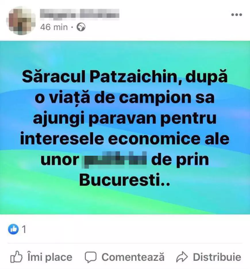 Batjocorindu-l pe Ivan Patzaichin. Editorial dur al lui PAH despre cei care "nu-și iau tainul și lovesc în cel mai mare sportiv al României”