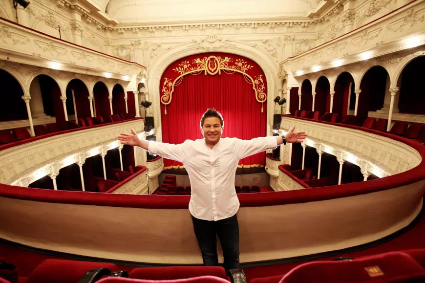 Pavel Bartoș, moment special cu publicul, la teatru