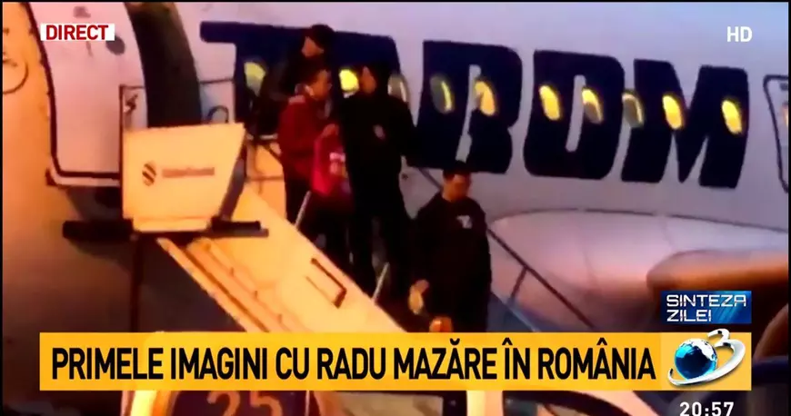 Primele imagini cu Radu Mazăre după ce a aterizat în România. Fostul primar al Constanței a fost dus la Penitenciarul Rahova