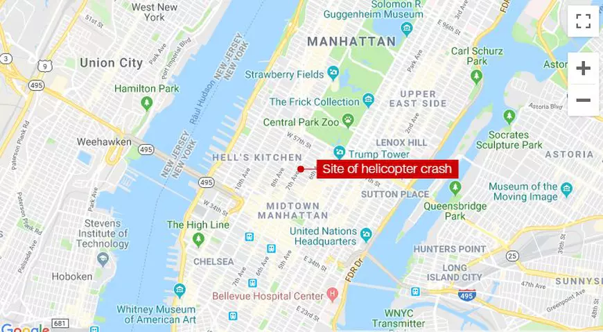 VIDEO | Un elicopter s-a prăbușit peste o clădire din New York. Cel puțin un om a murit