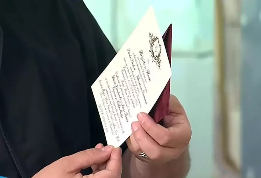 Cum arată invitația de nuntă a lui Brigitte și Florin Pastramă
