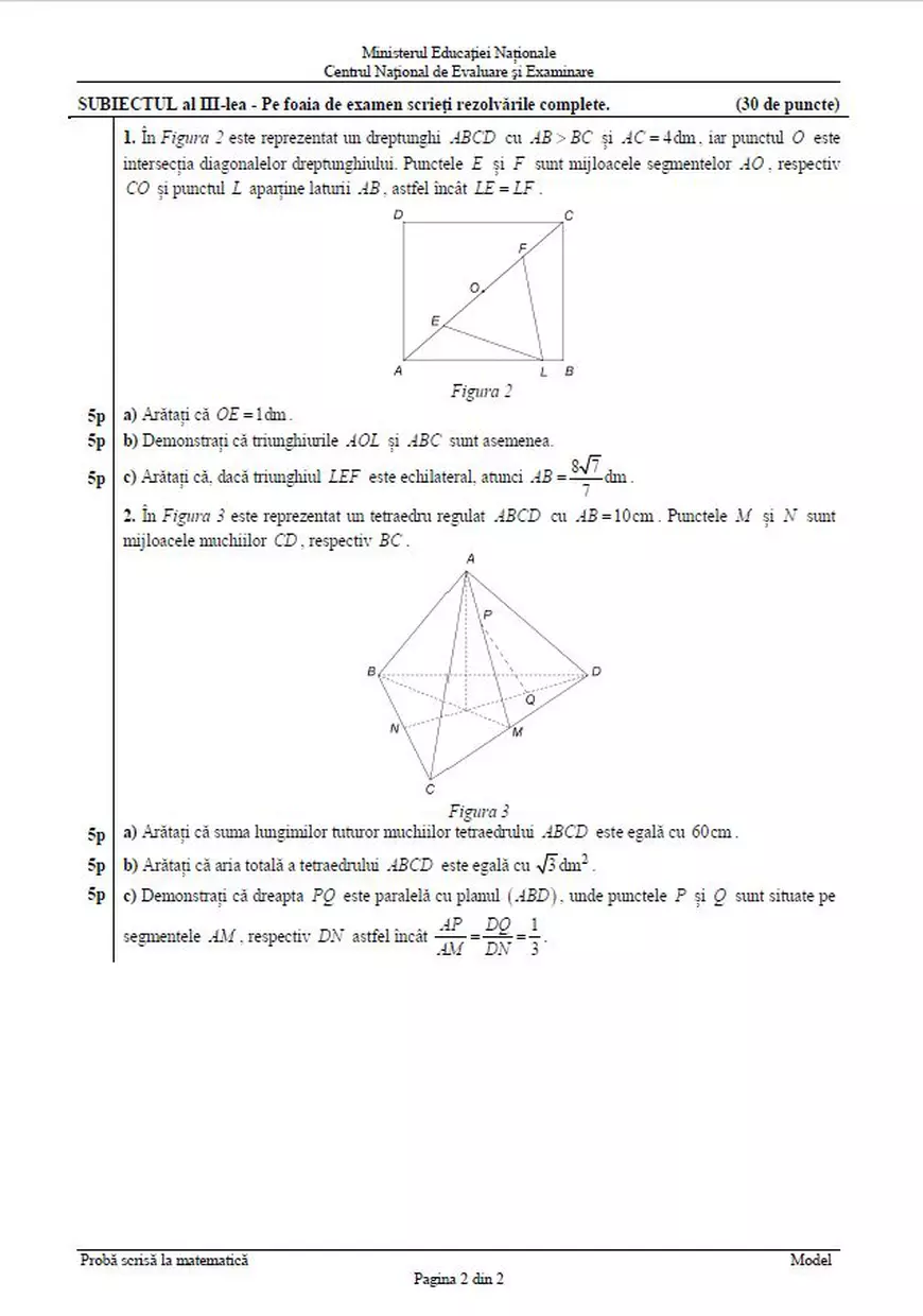 Evaluarea Națională 2019. Elevii susțin acum proba la Matematică. Care sunt modelele de subiecte