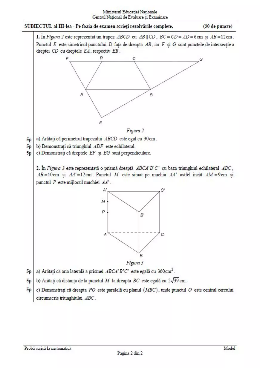 Evaluarea Națională 2019. Elevii susțin acum proba la Matematică. Care sunt modelele de subiecte