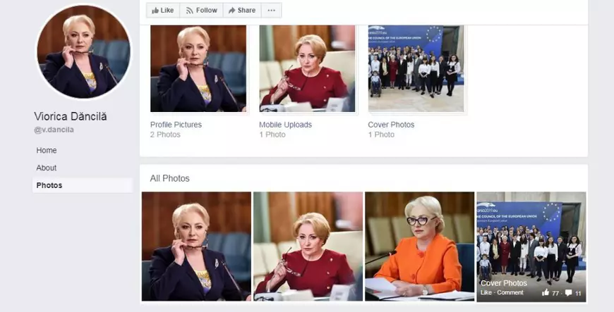 Viorica Dăncilă și-a făcut cont de Facebook. Primul mesaj publicat de premier