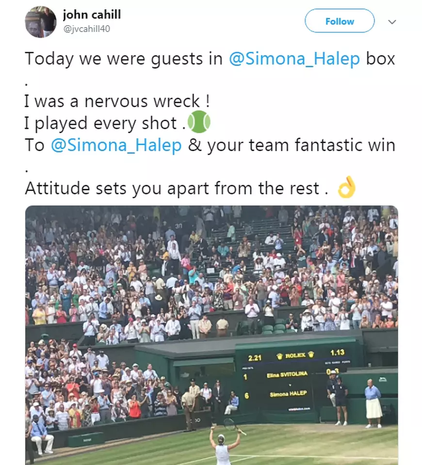 Tatăl lui Darren Cahill a fost în loja Simonei Halep: „Atitudinea face diferența!”