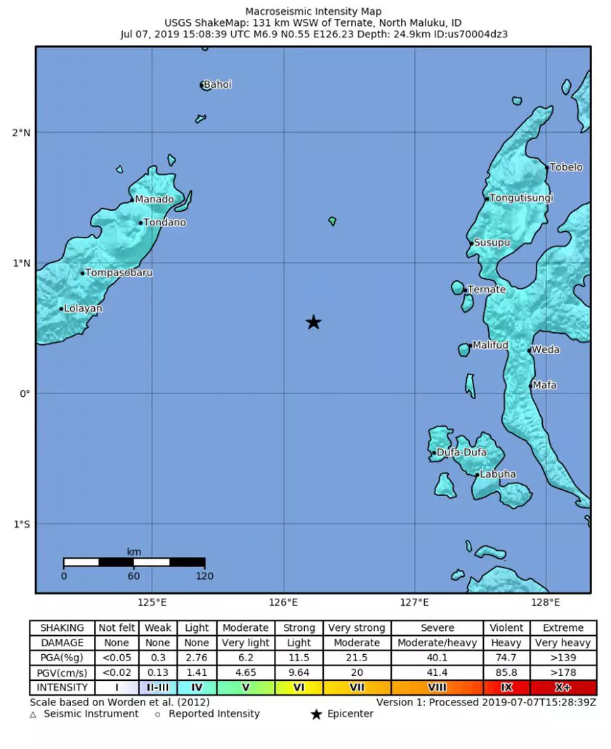 UPDATE / Cutremur de 6,9 în Indonezia. Alerta de tsunami a fost ridicată