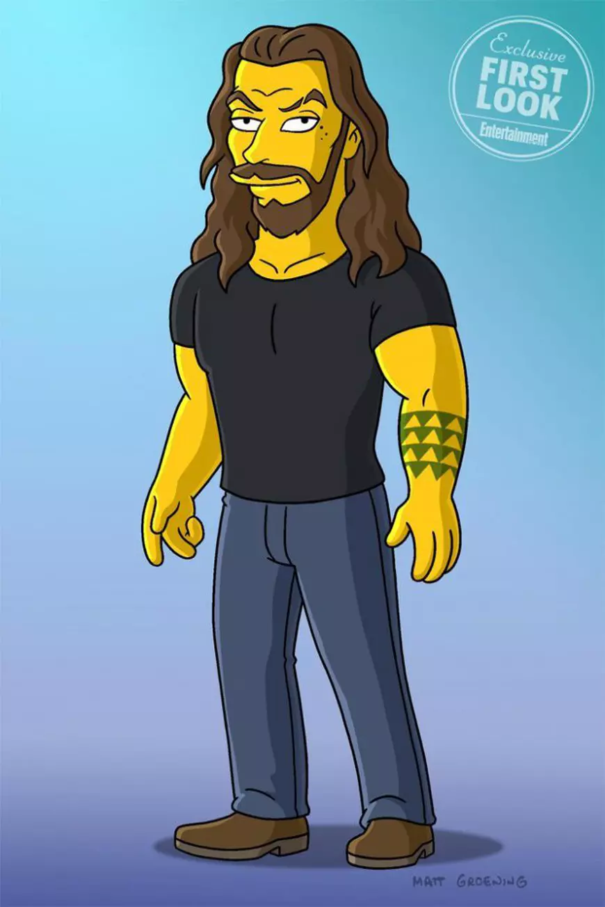 Jason Momoa, invitat special într-un episod al serialului "The Simpsons"