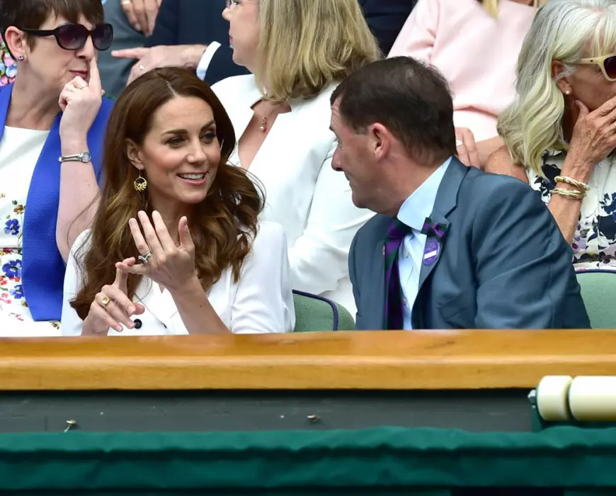 FOTO | Kate Middleton în tribune pentru meciul Anei Bogdan de la Wimbledon